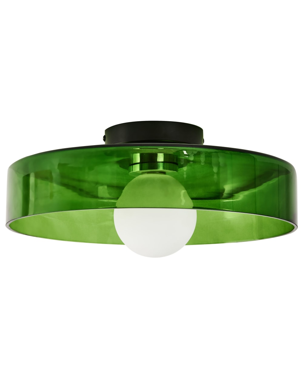 plafonnier verre vert