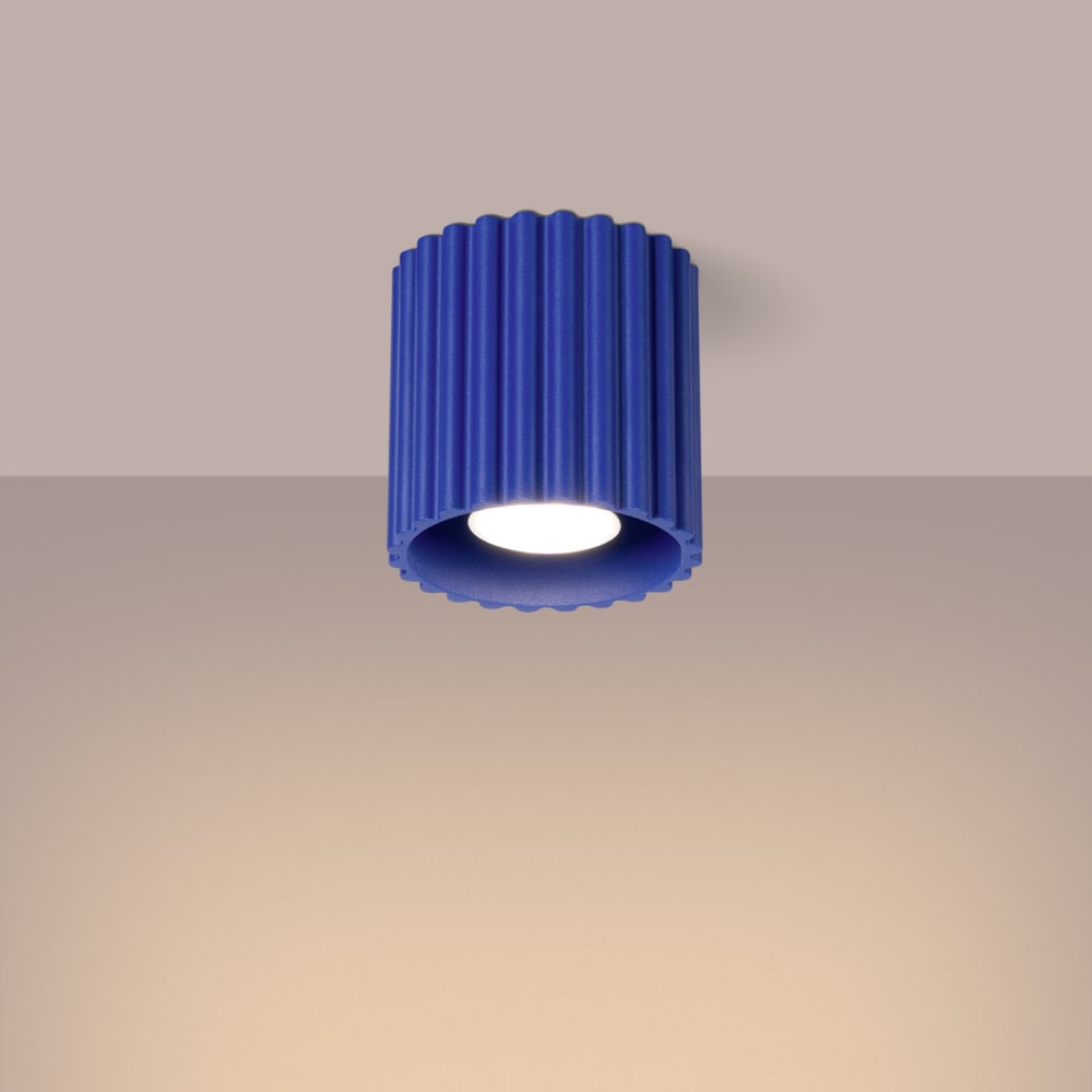 Plafonnier Aluminium Outremer GU10 1 Aura — vue 4