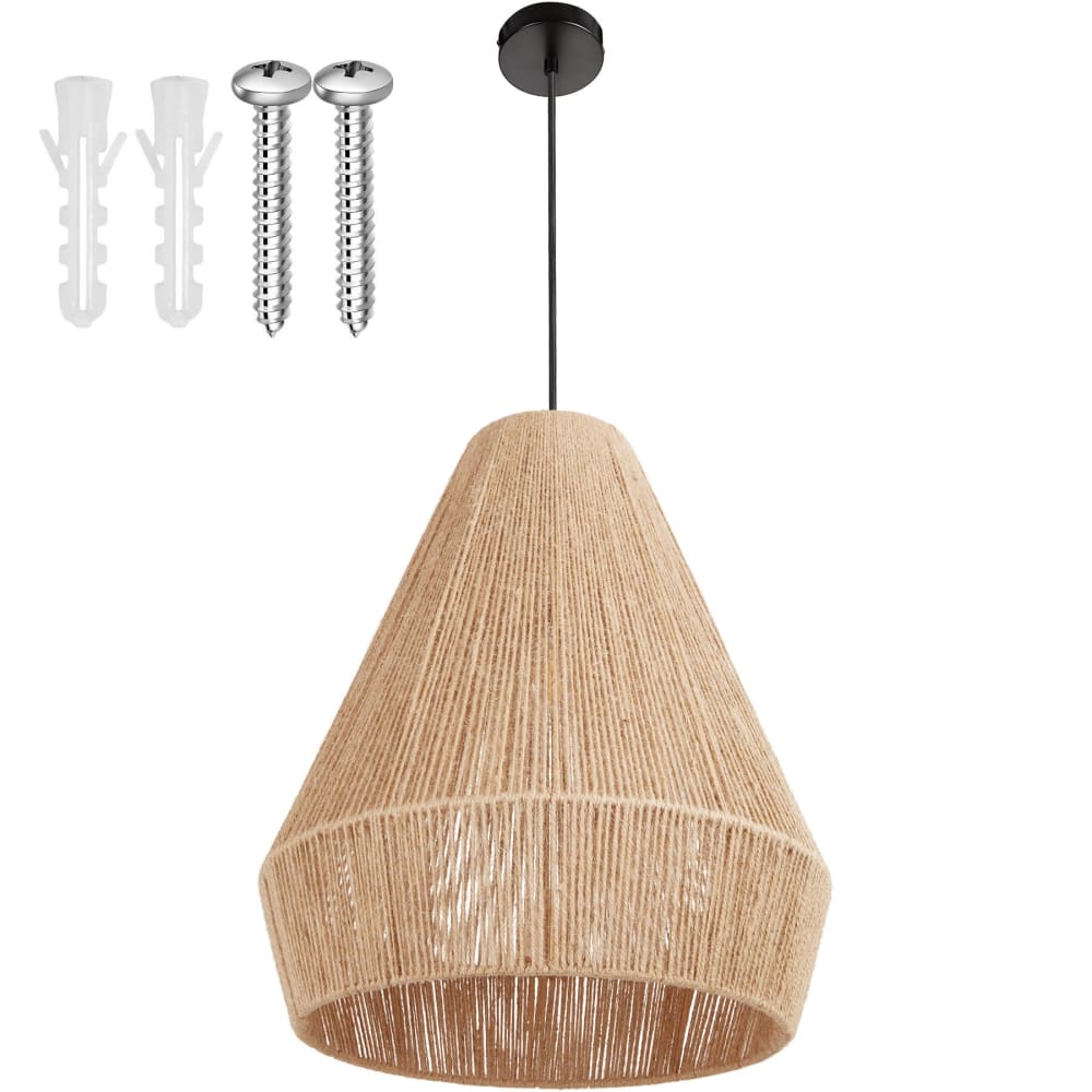 Suspension au style bohème 40w avec fibre de jute naturelle — vue 3