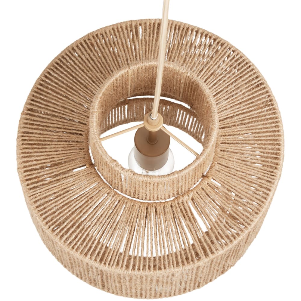 Suspension au style bohème 40w fibre durable et naturelle — vue 4