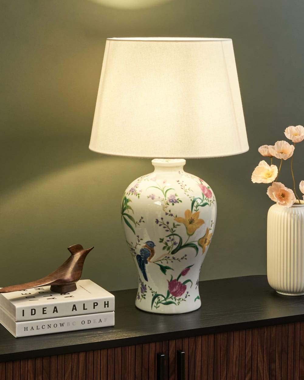 Lampe à poser porcelaine blanc — vue 3