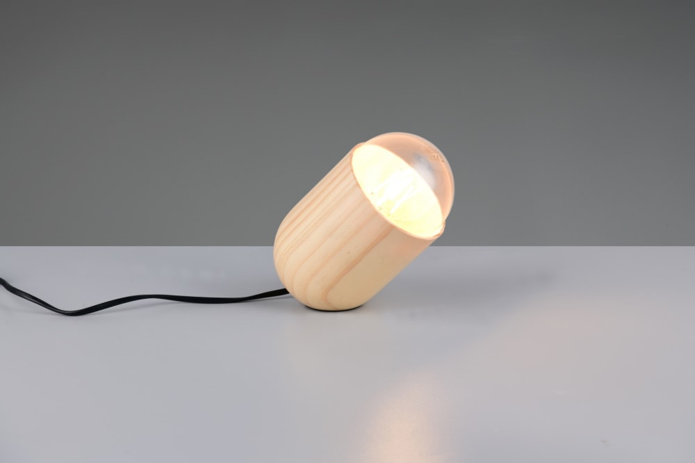 Lampe design en métal bois — vue 3