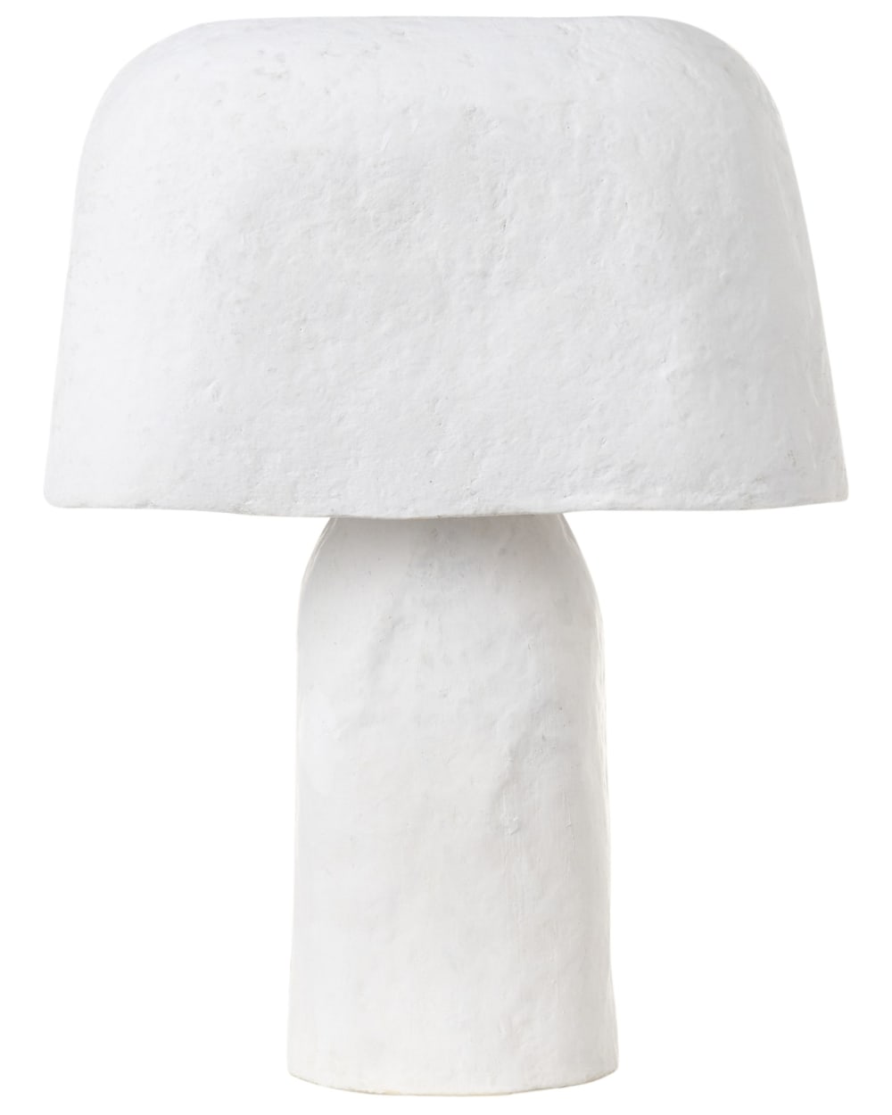 lampe à poser papier-mâché - blanc