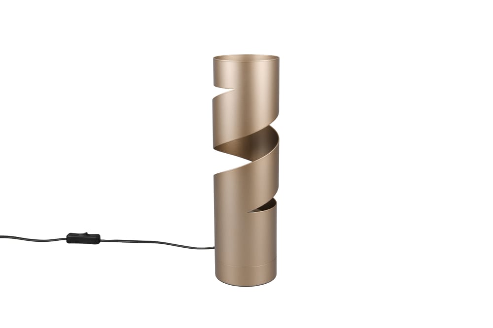 Lampe design en métal marron