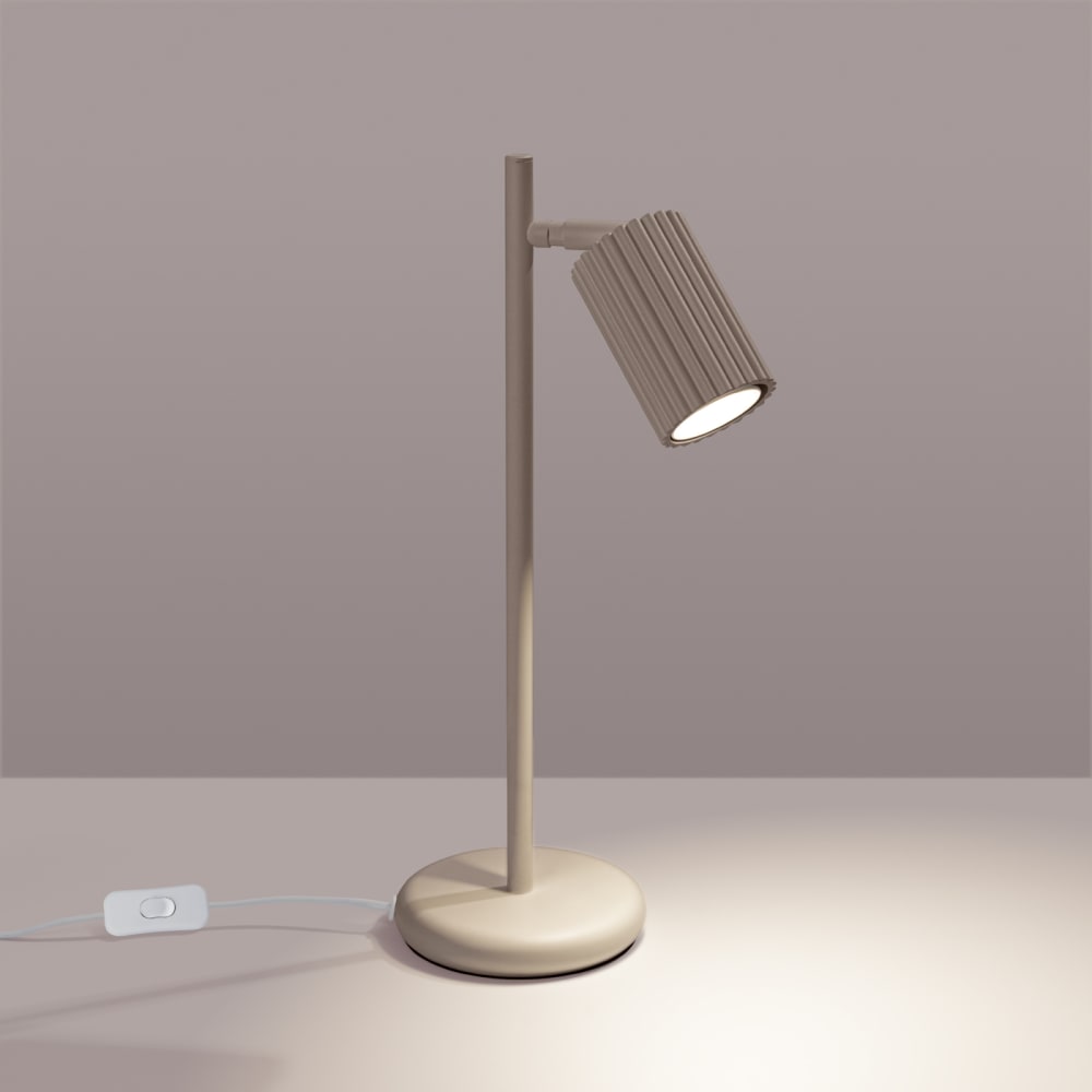 Lampe à poser Aluminium Taupe GU10 1 Karbon — vue 4