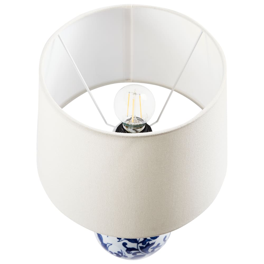 Lampe à poser porcelaine blancbleu — vue 4