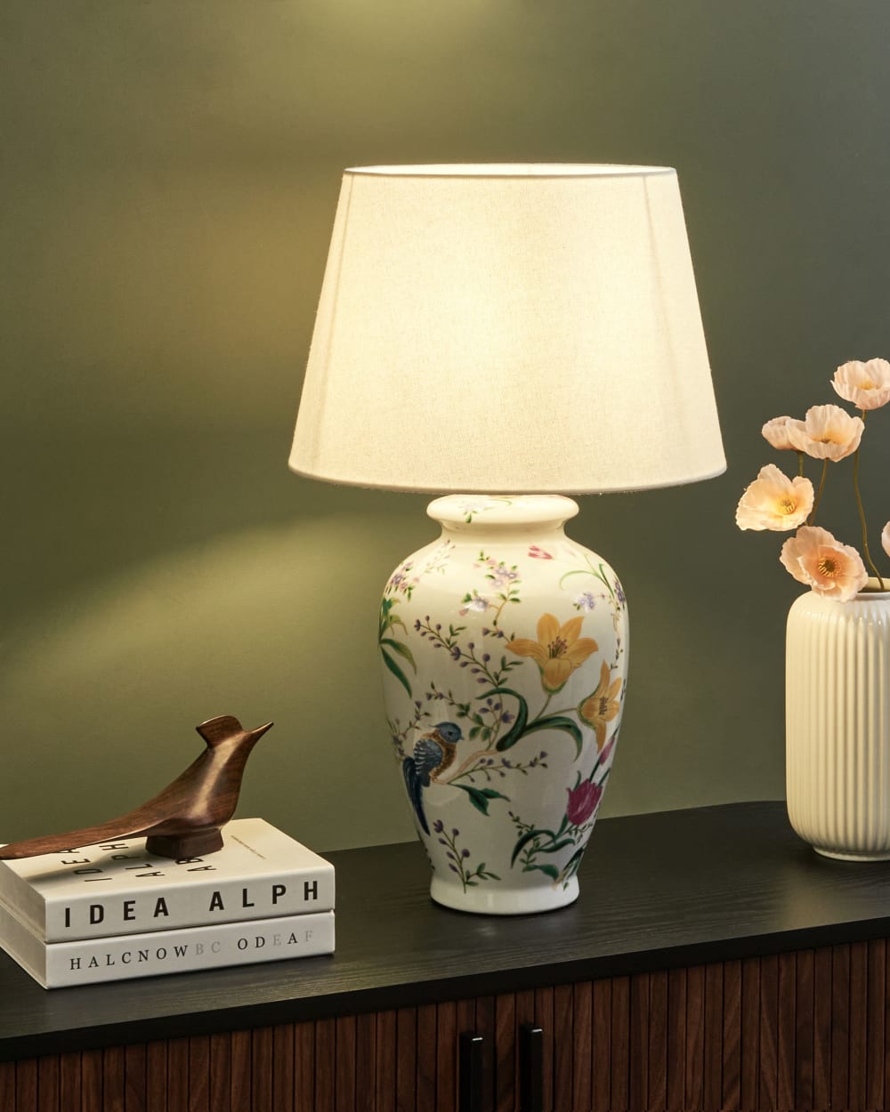 Lampe à poser porcelaine blanc — vue 3