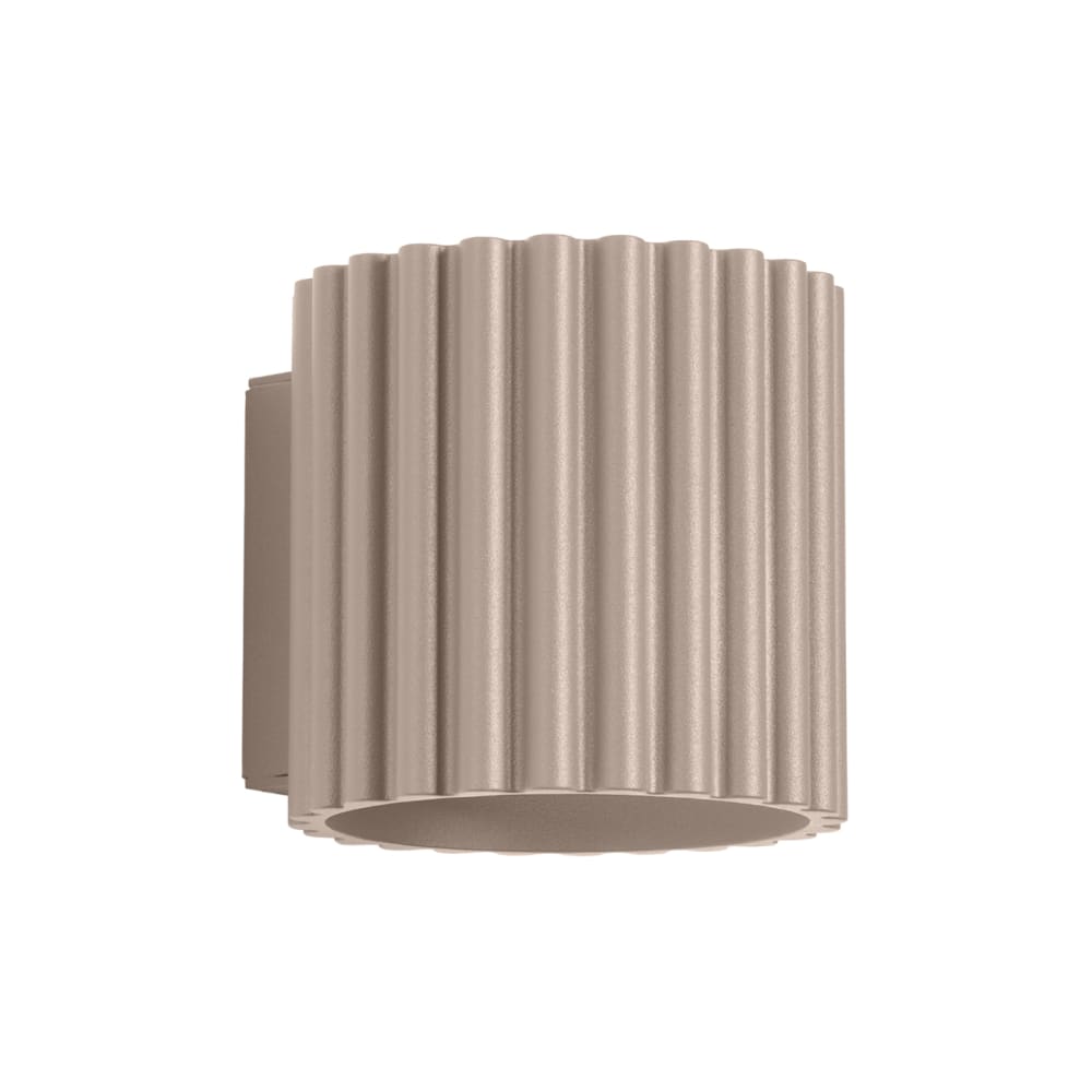 Applique aluminium taupe H 10 cm
