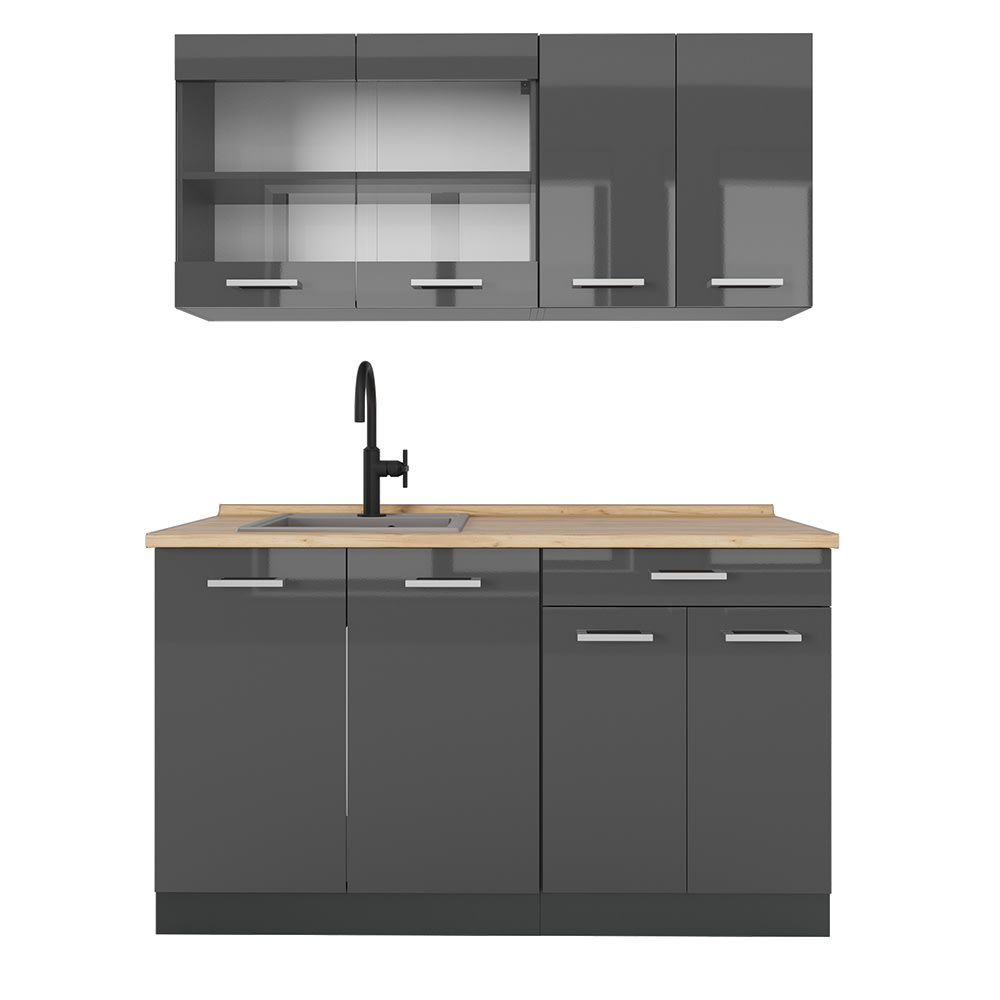 Cuisine , pt chêne anthracite