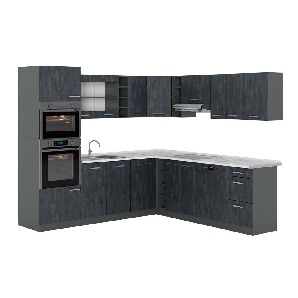 Cuisine en angle PT Marbre,