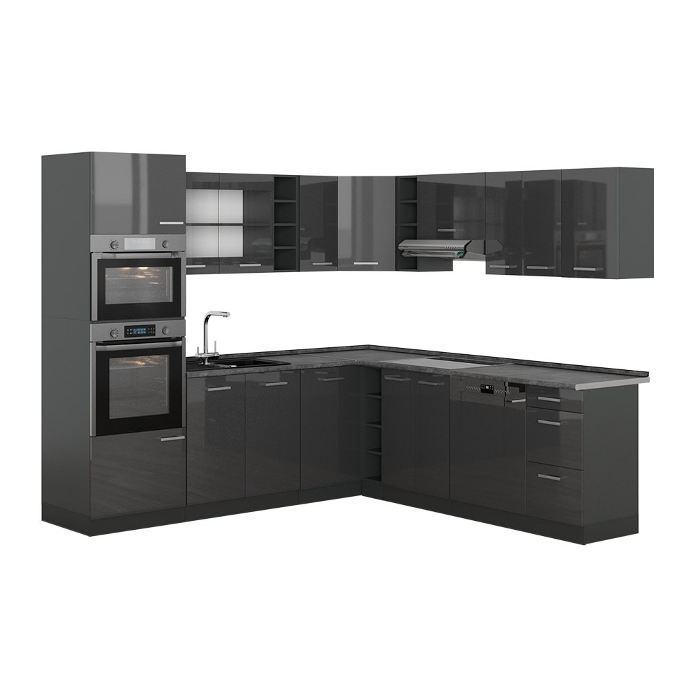 Cuisine en angle PT anthracite