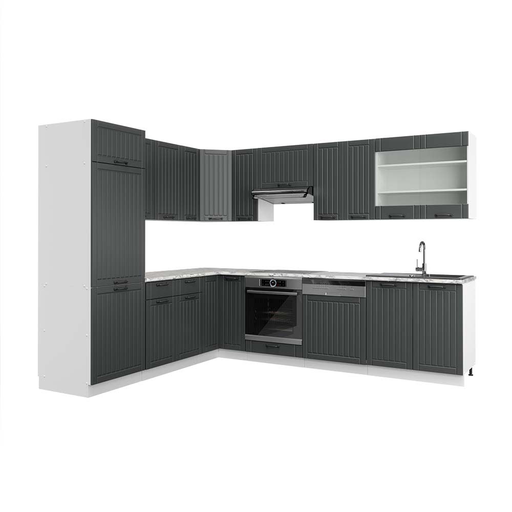 Cuisine en angle, pt - marbre