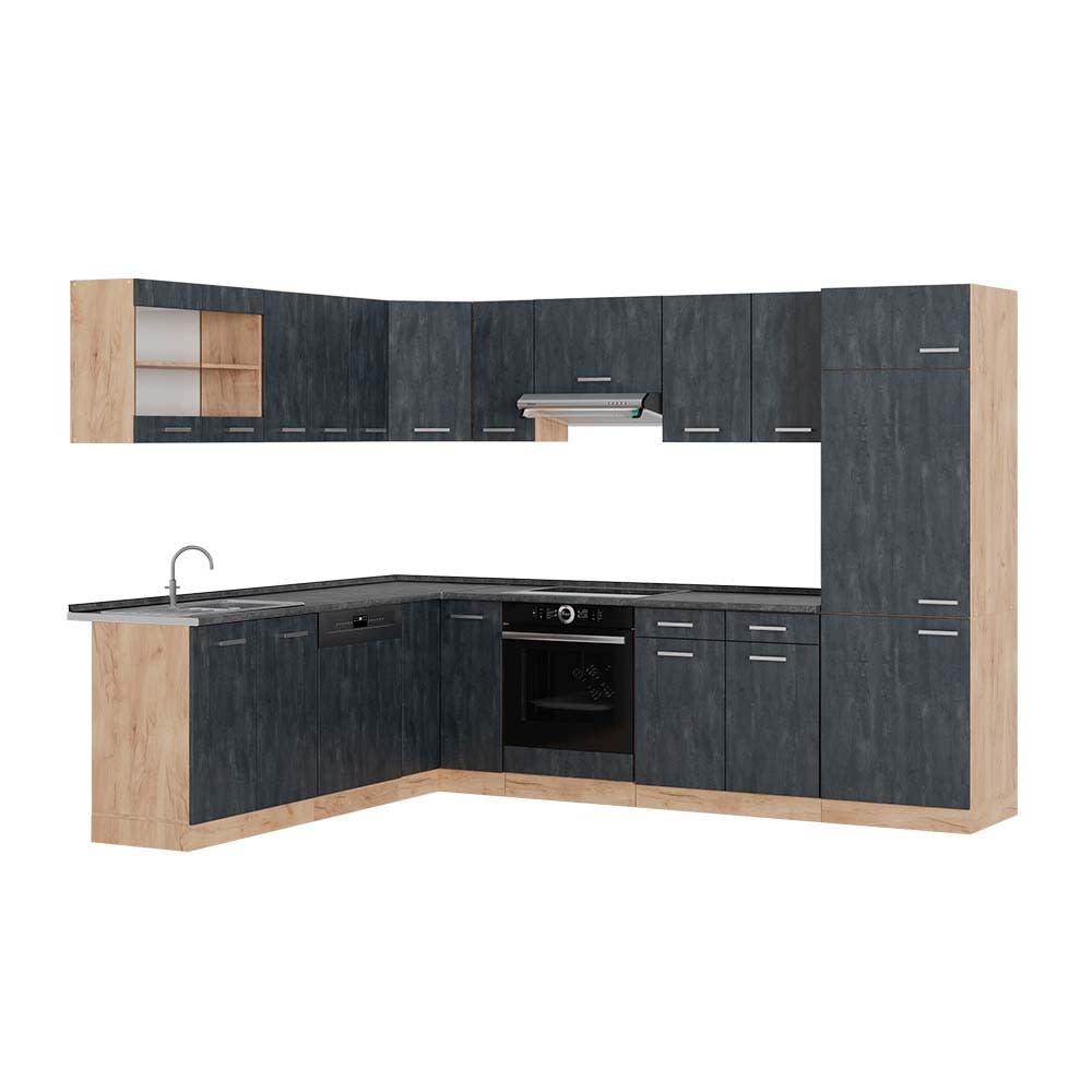 Cuisine en angle pt anthracite