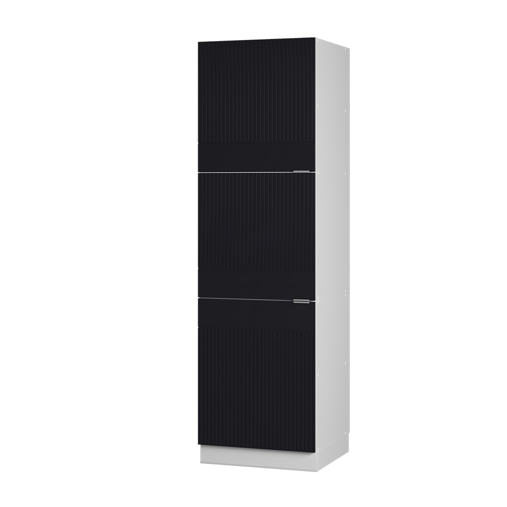Armoire haute noir rayé/blanc 60x206.8cm Armoire haute noir rayé/blanc 60x206.8cm