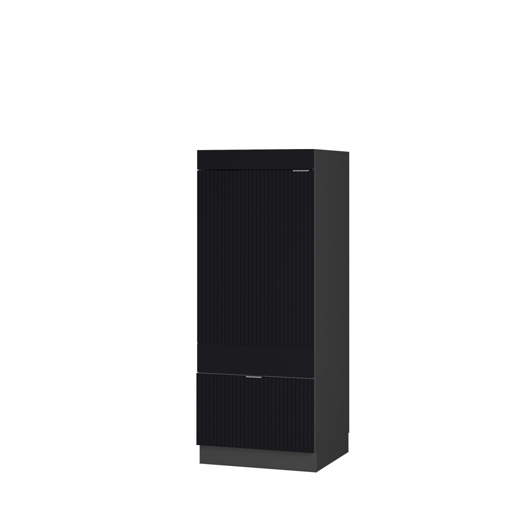 Armoire micro-ondes  Noir rayé 60x153.6cm
