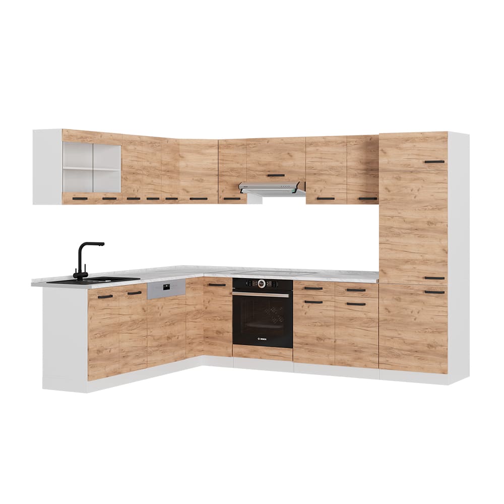 Cuisine en angle pt marbre,