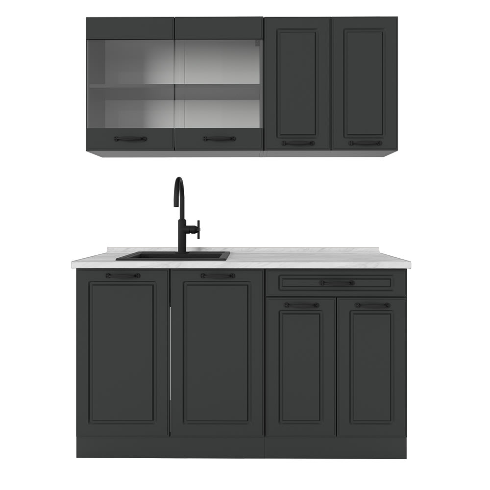 Cuisine pt marbre anthracite - maison
