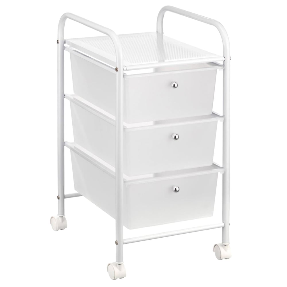 IDIMEX Badrollwagen mit 3 Schubladen, weiß style modern - Pvc - Polyvinlychlorid