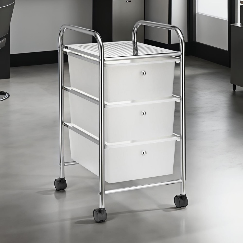 Badrollwagen mit 3 Schubladen, transparent - Maisons Du Monde