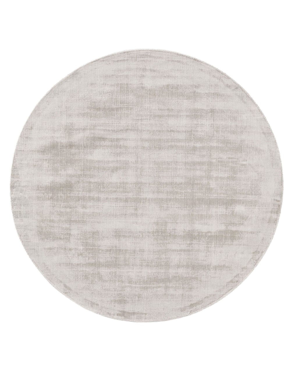 Tapis en viscose rond gris clair D 160