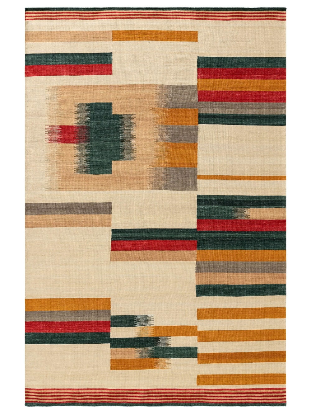 Tapis tissé à plat