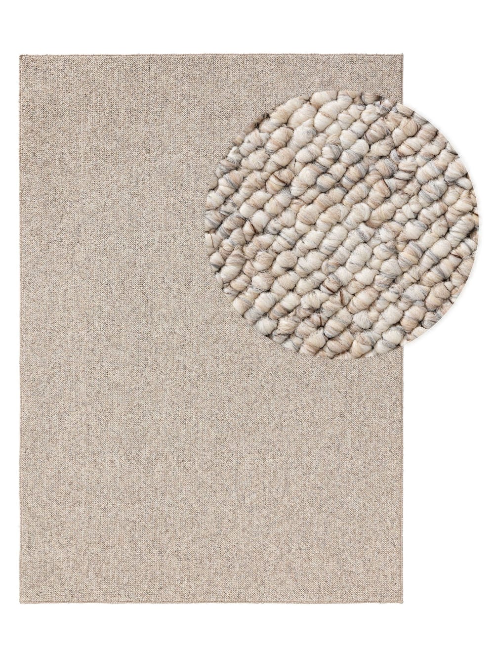 Tapis lavable beige/multicouleur 120x170
