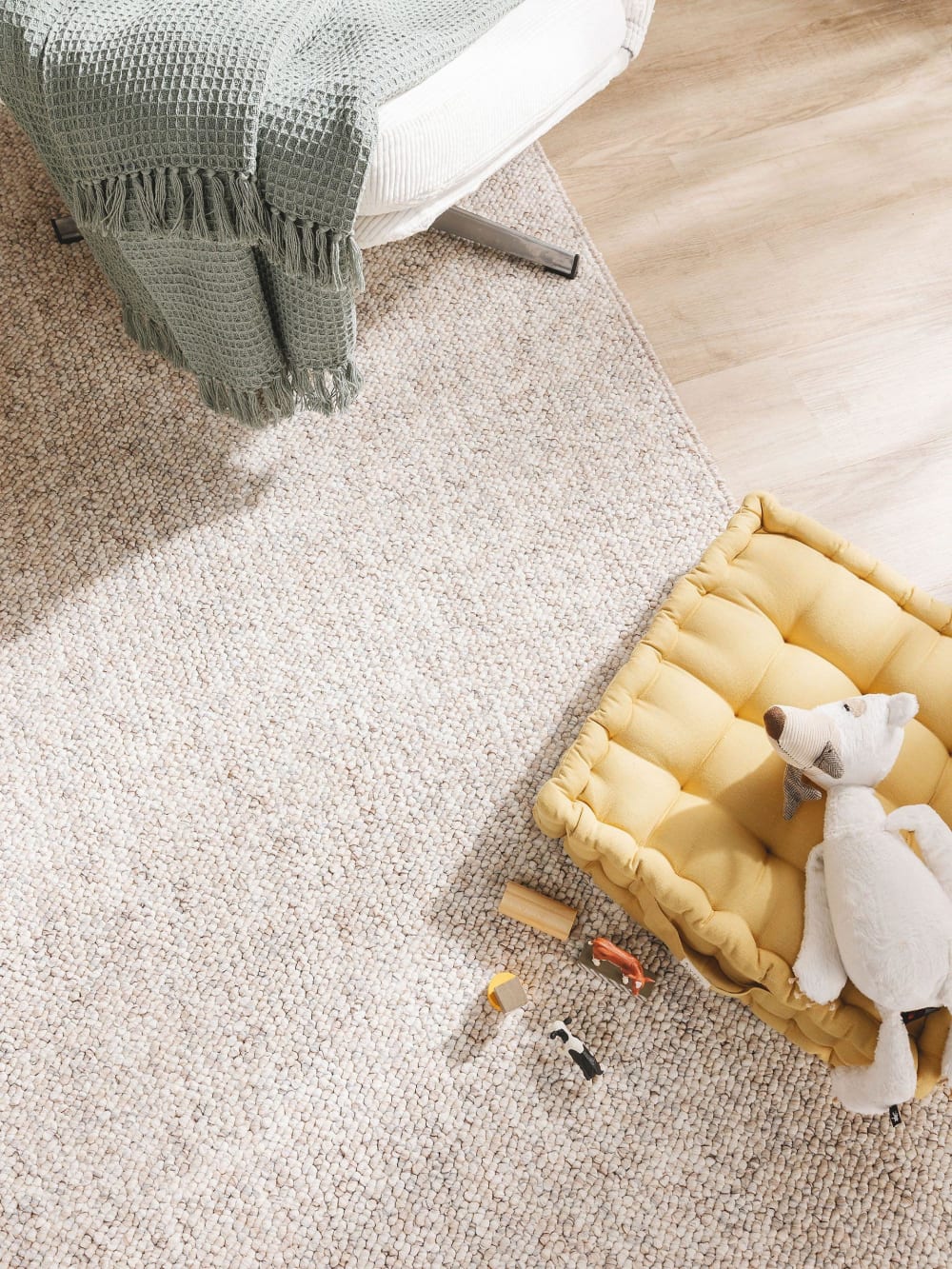 Tapis lavable beige/multicouleur 120x170 — vue 4