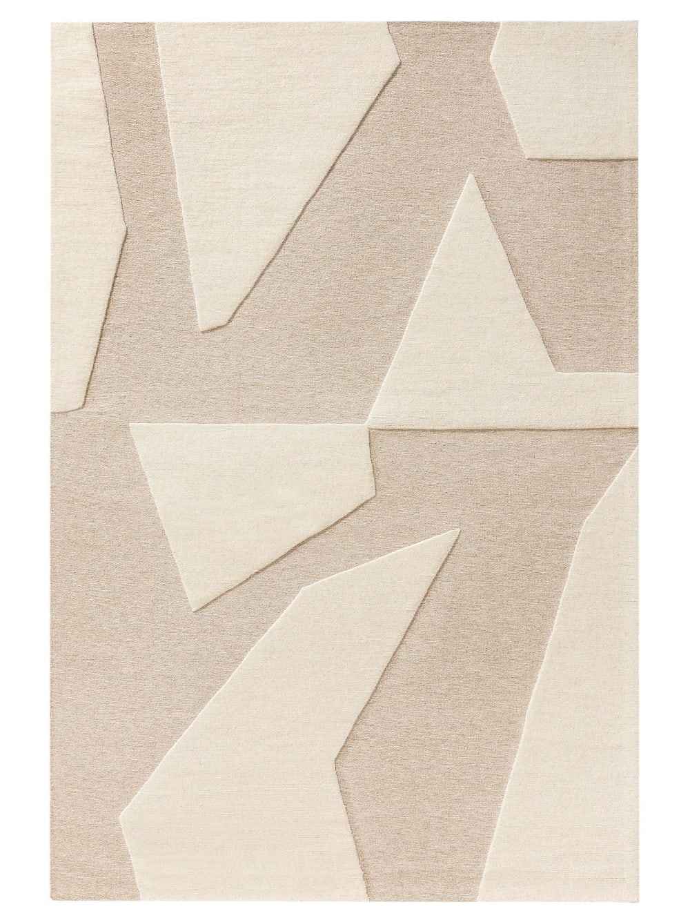 Tapis de laine crème