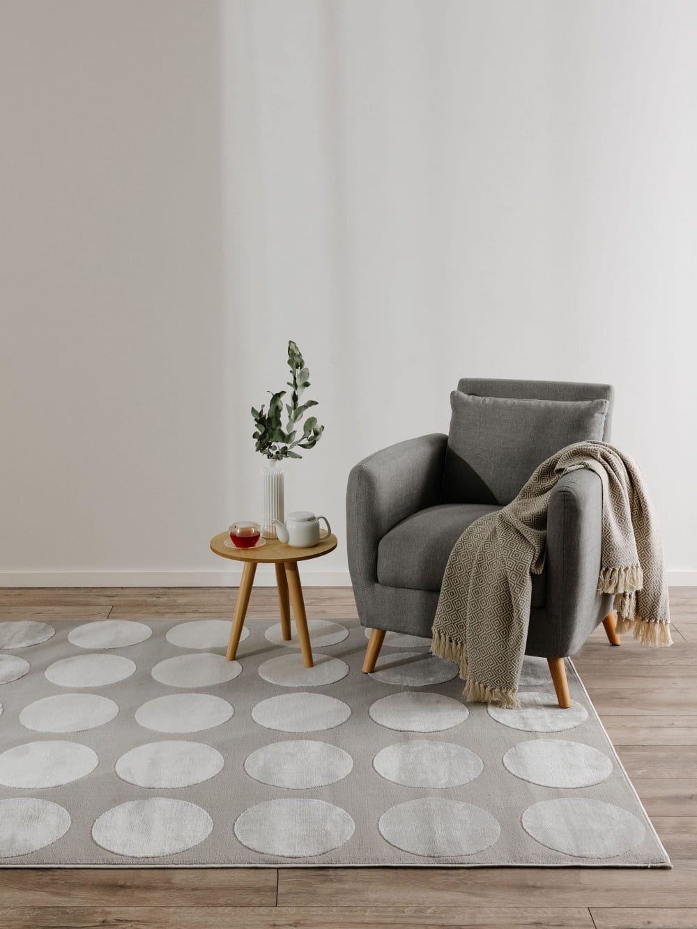 Tapis gris 120x170 — vue 3