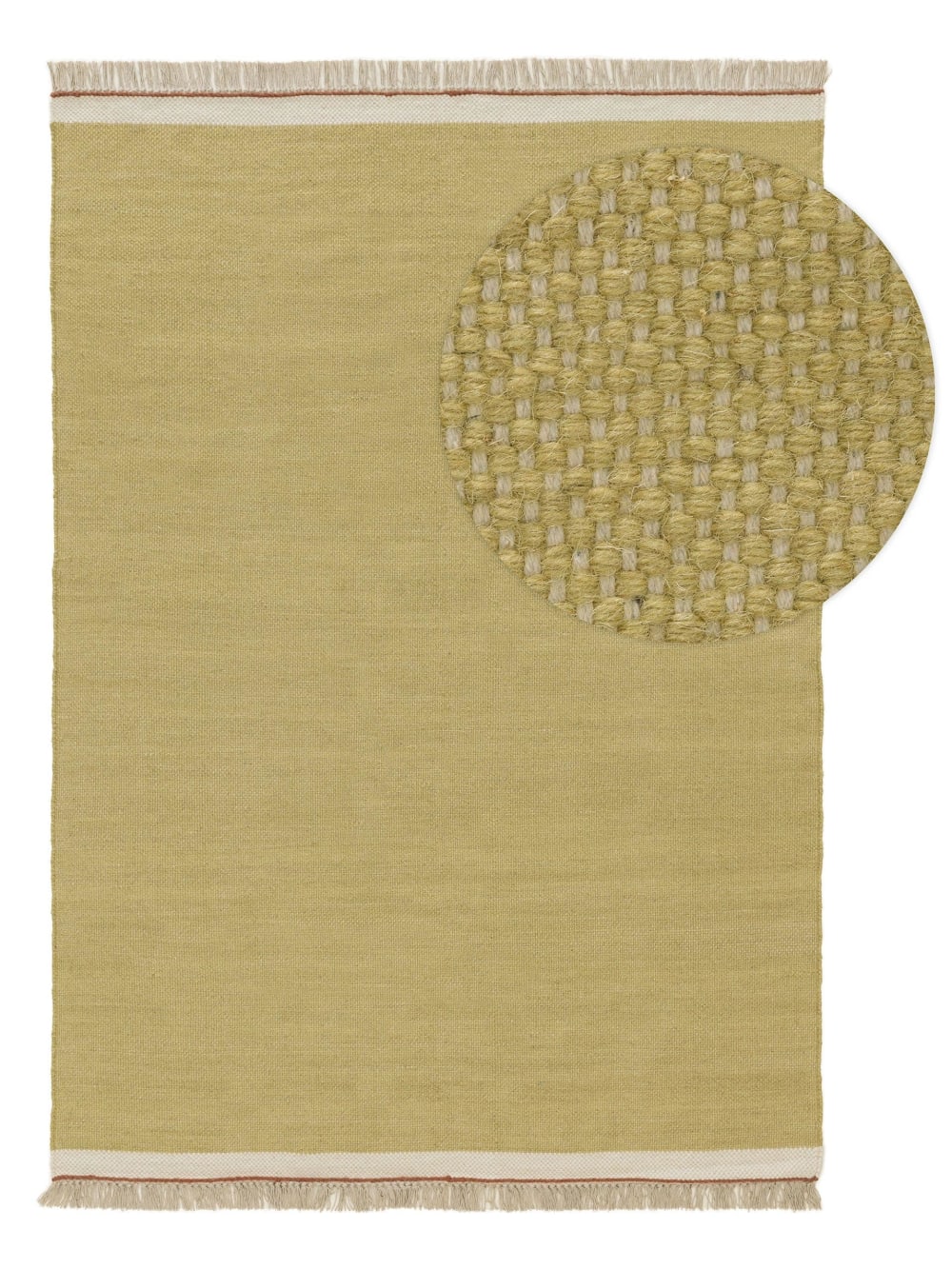 Tapis de laine vert 160x230