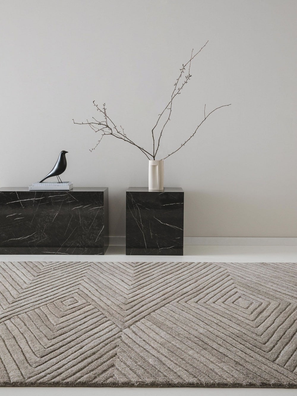 Tapis de laine beige/marron clair 120x170 — vue 3