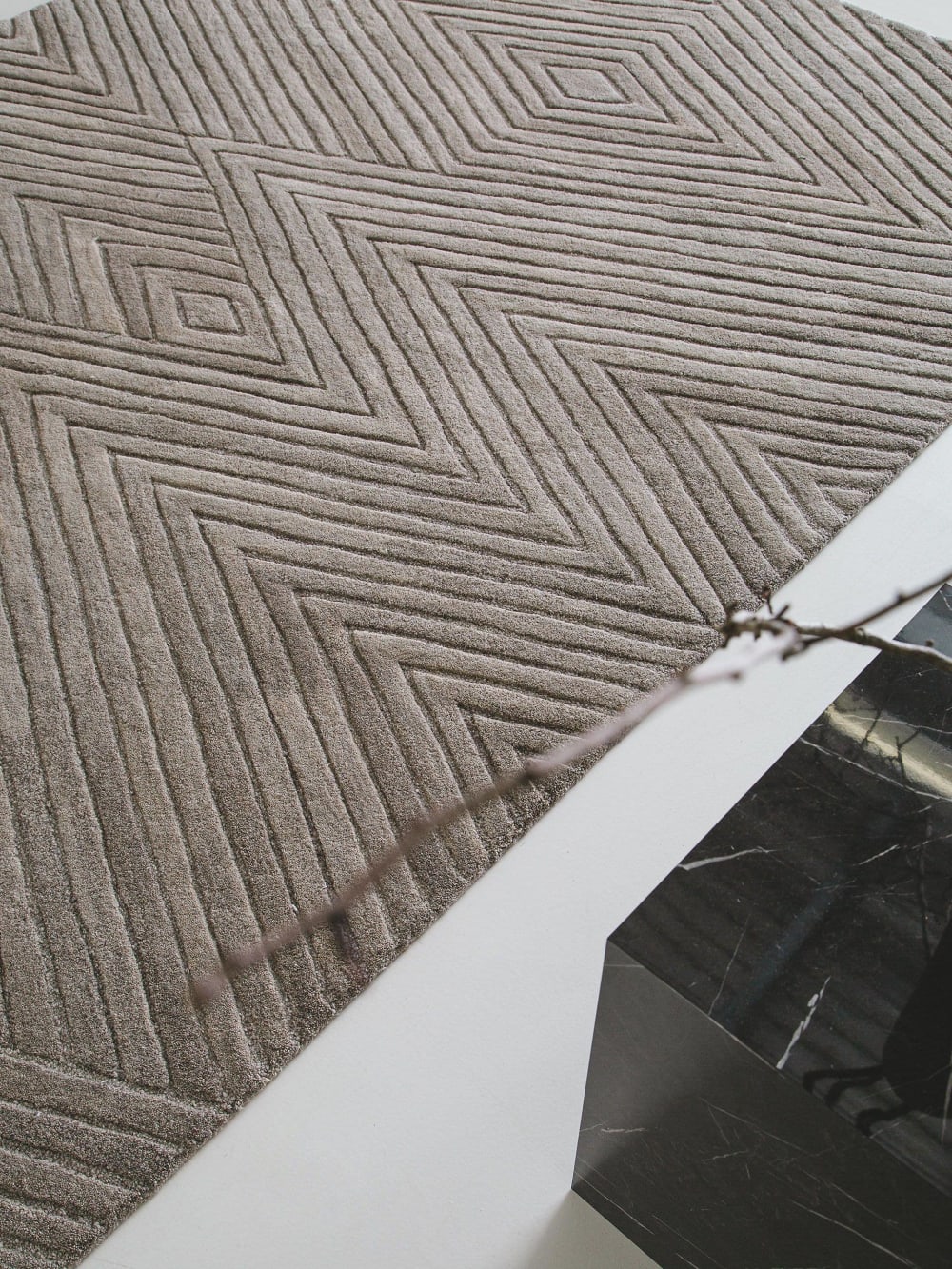 Tapis de laine beige/marron clair 120x170 — vue 4