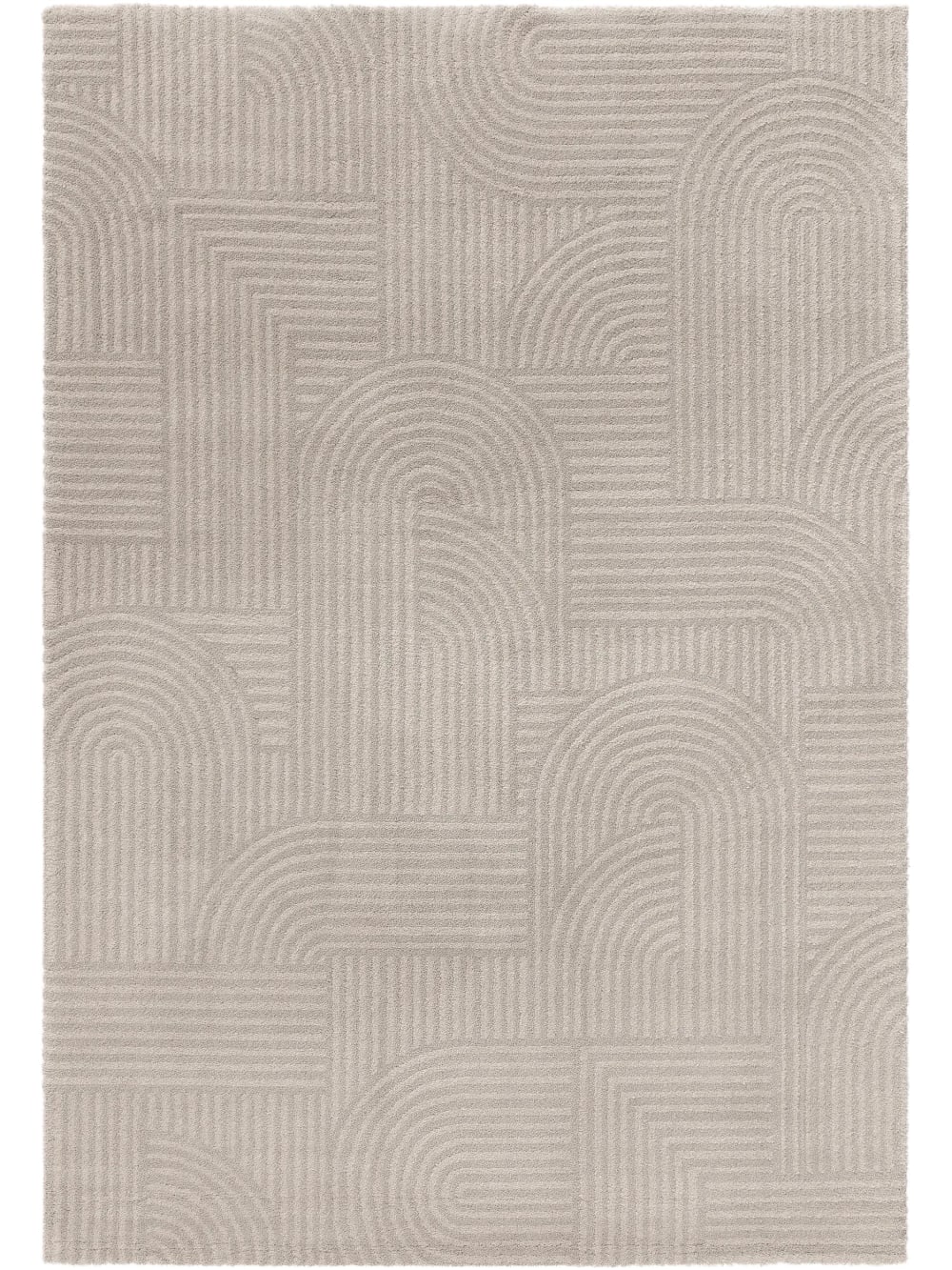 Benuta Teppich hellgrau 160x230 style modern - Pvc - Polyvinlychlorid