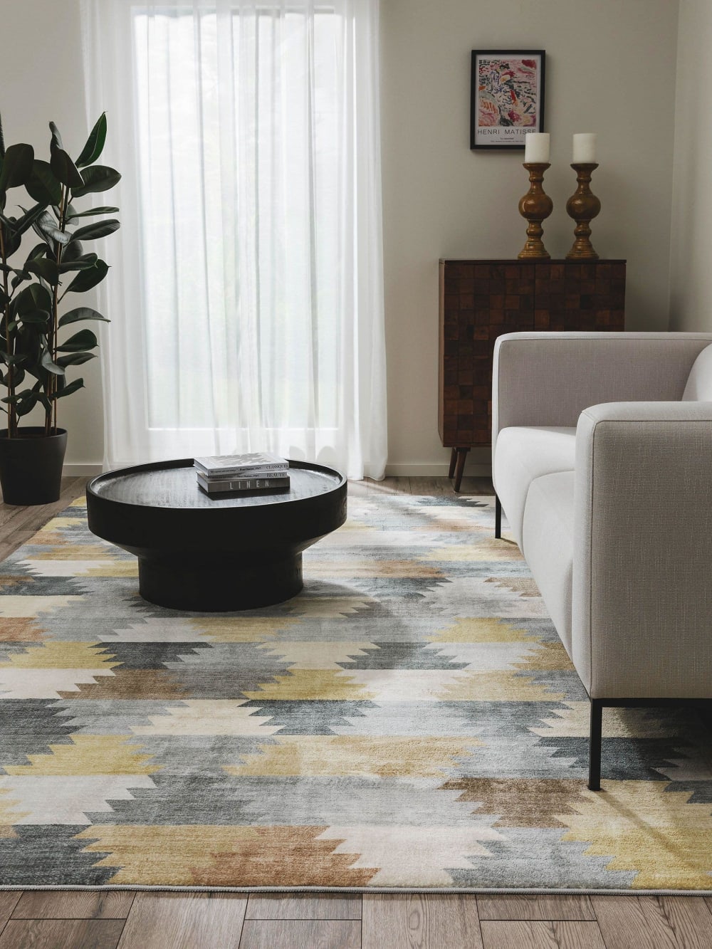 Tapis multicouleur 120x170 — vue 3