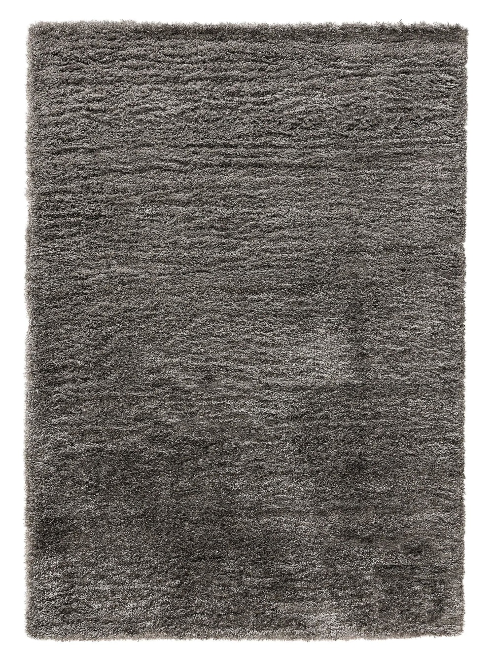 Benuta Hochflorteppich anthrazit 160x230 style modern Grau Pvc - Polyvinlychlorid