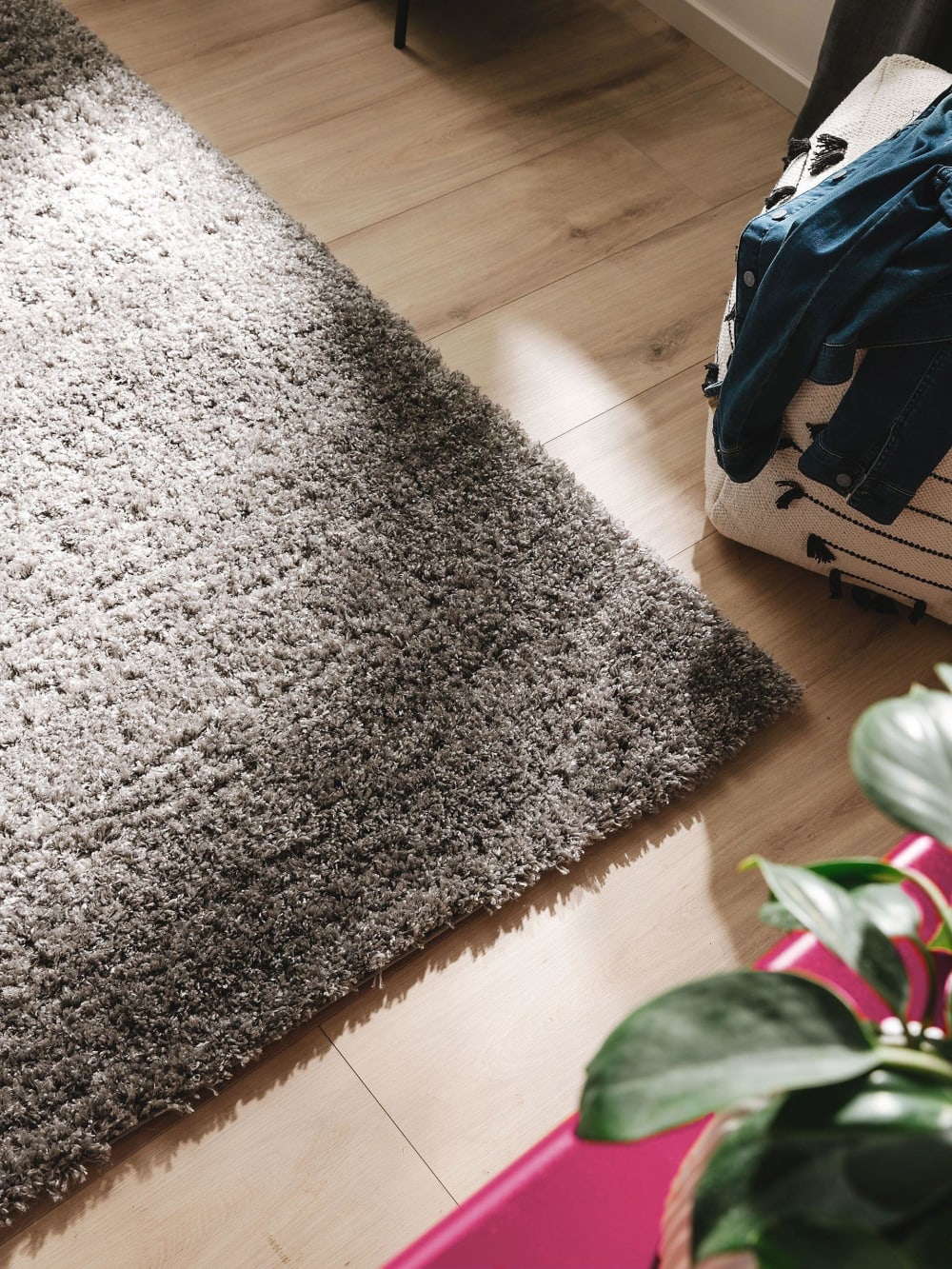 Tapis à poils longs anthracite 160x230 — vue 4