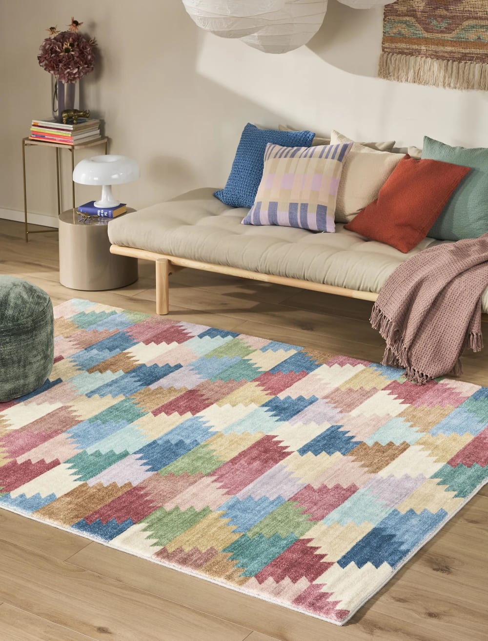 Teppich multicolor/pink 160x230 - Maisons Du Monde