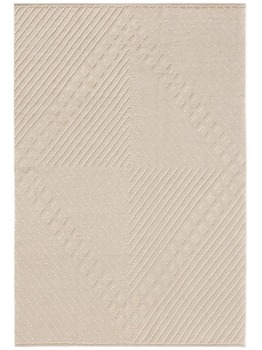 Benuta Teppich cream 200x300 style modern Beige Baumwolle