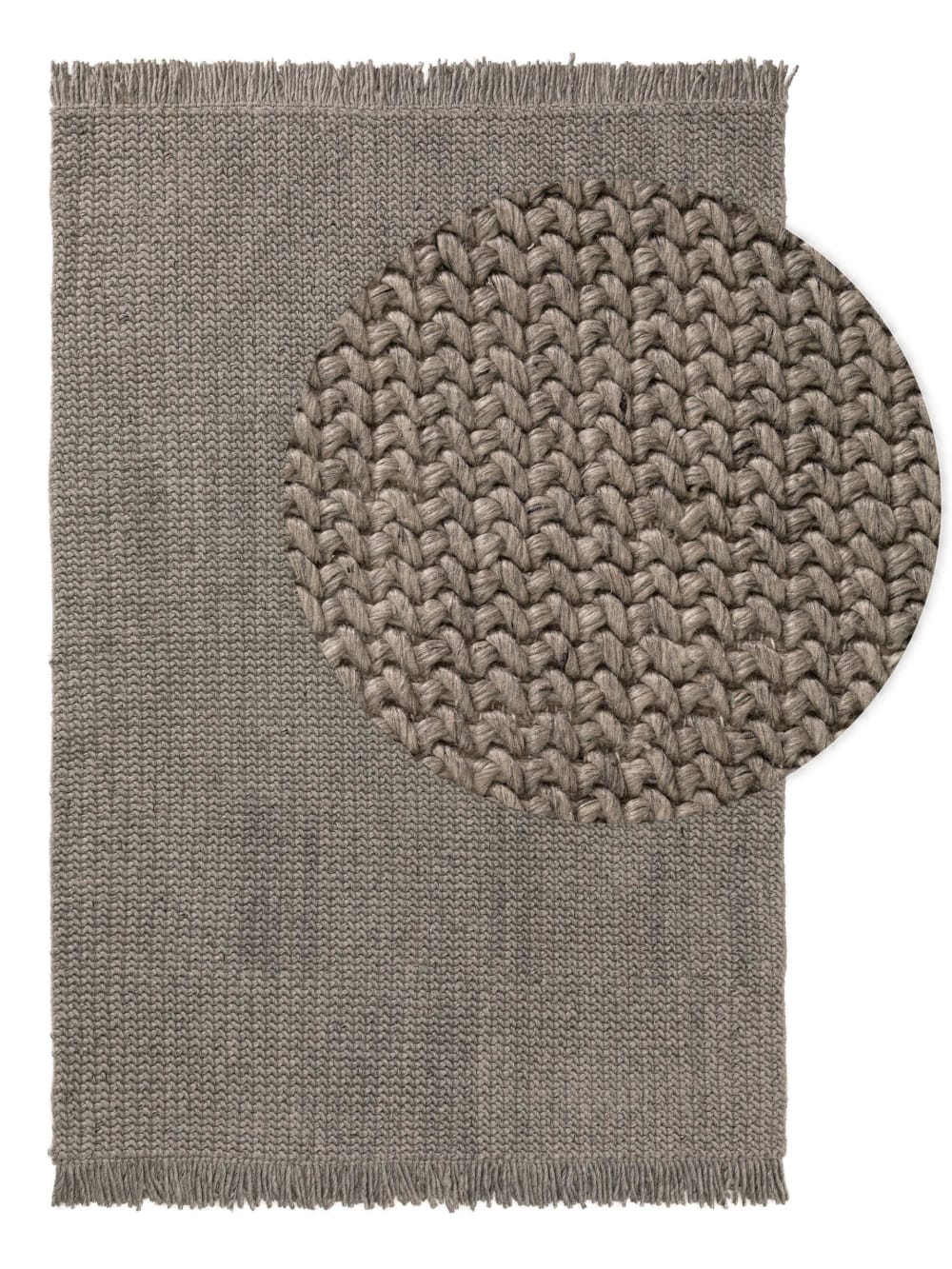 Tapis de laine gris 120x170