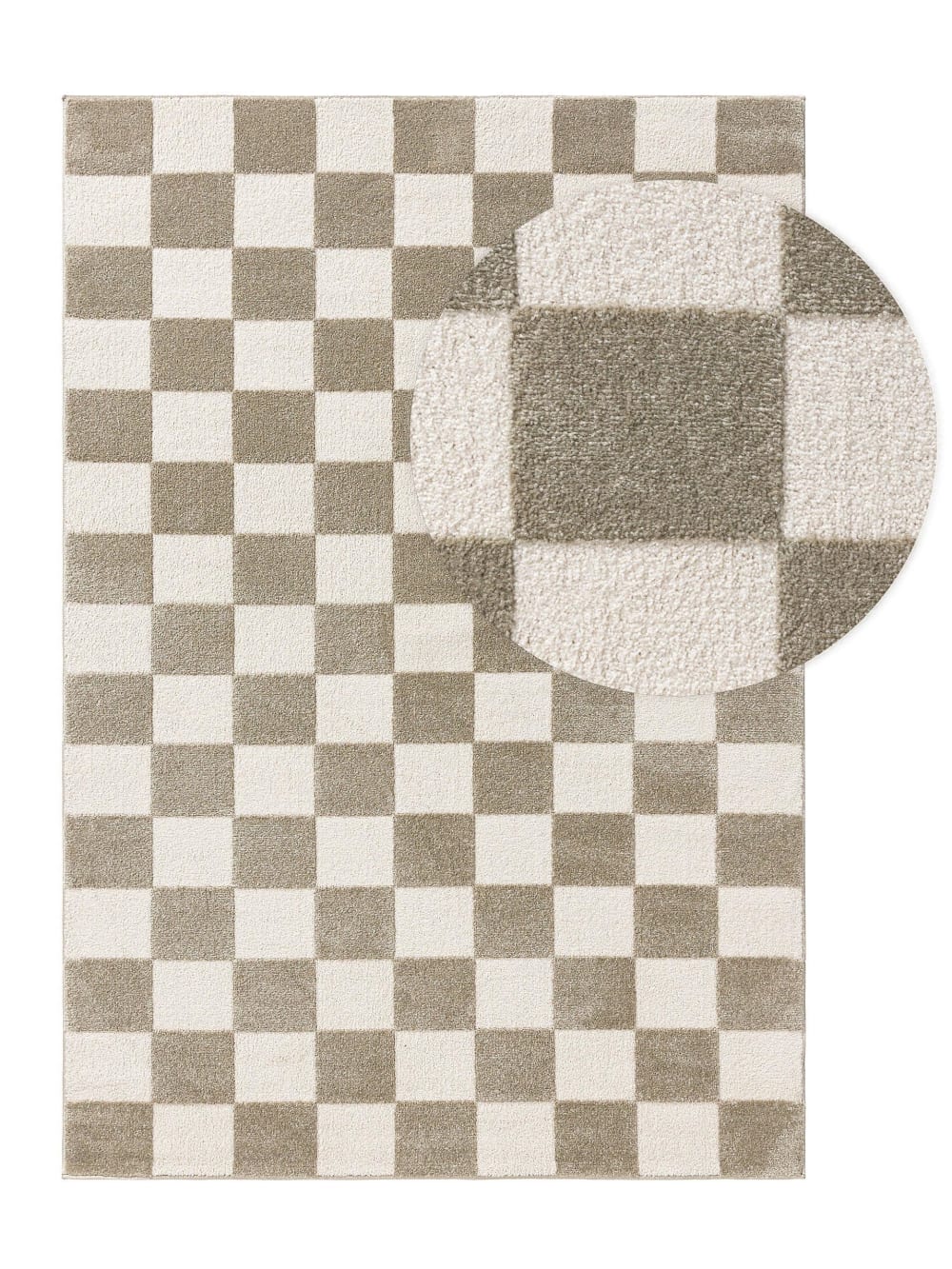 Tapis vert/blanc 160x230