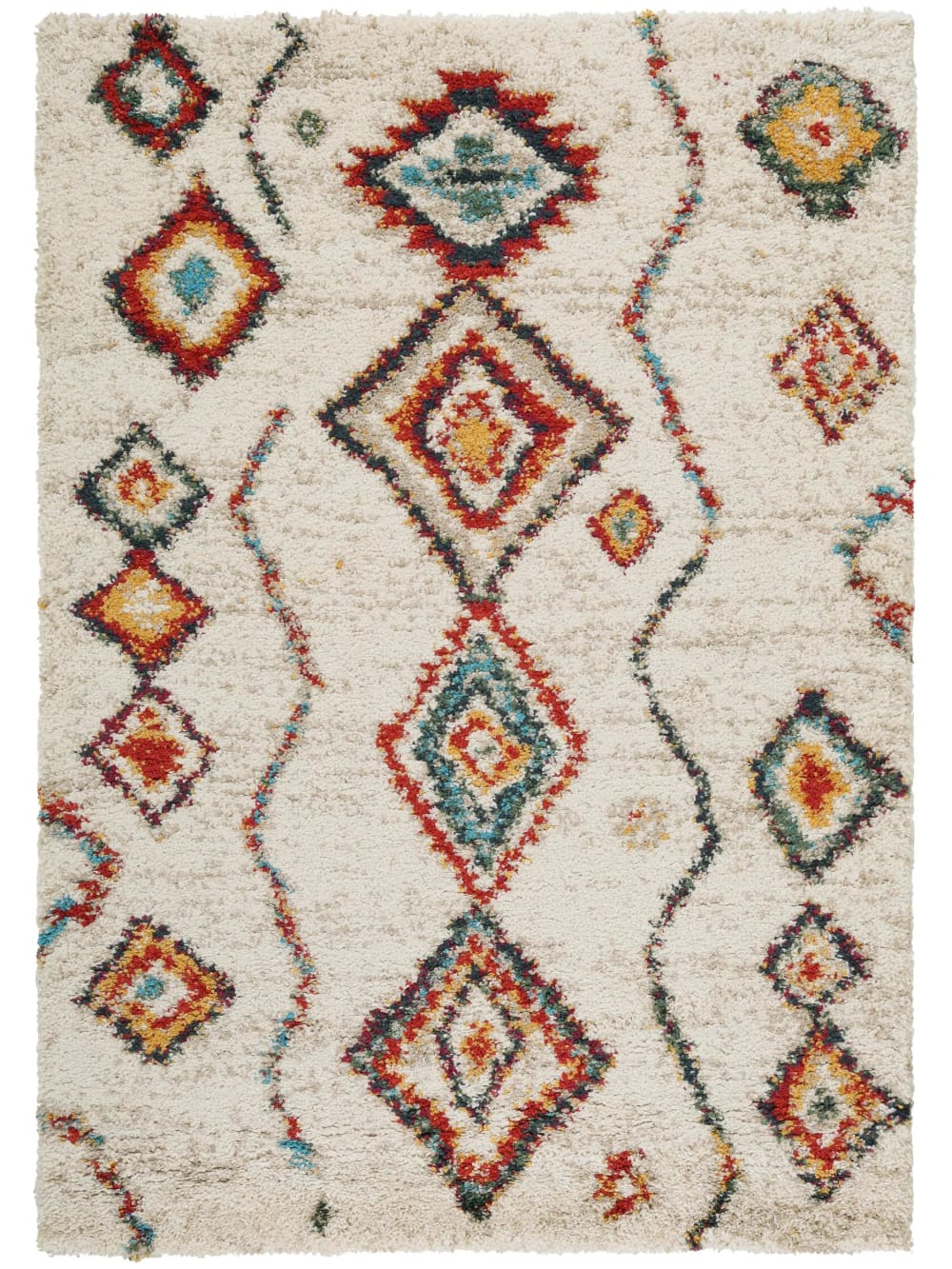 Benuta Hochflorteppich beige 160x230 style modern - Pvc - Polyvinlychlorid