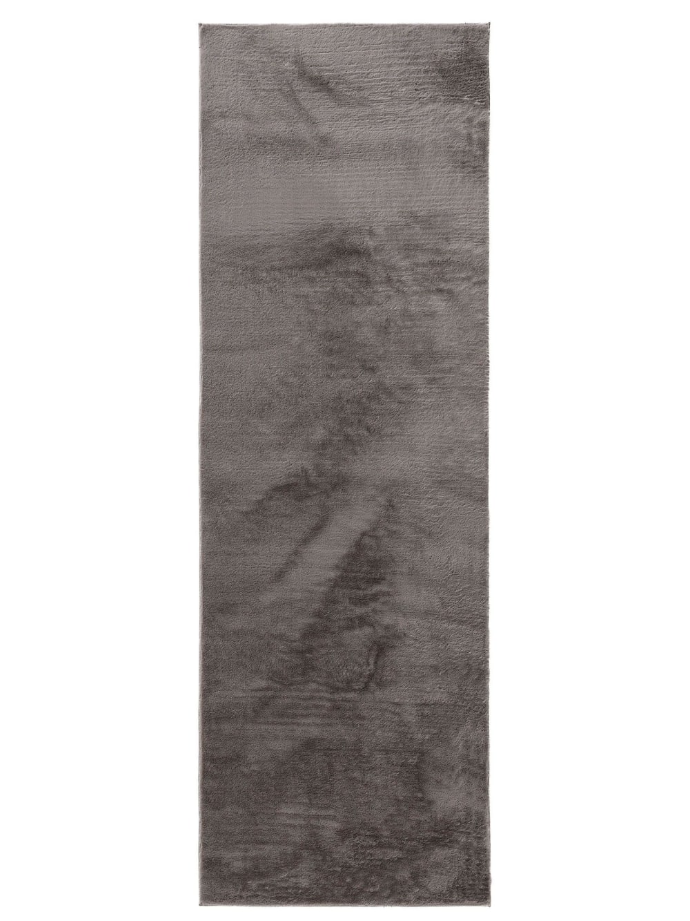 Tapis fausse fourrure gris 70x200