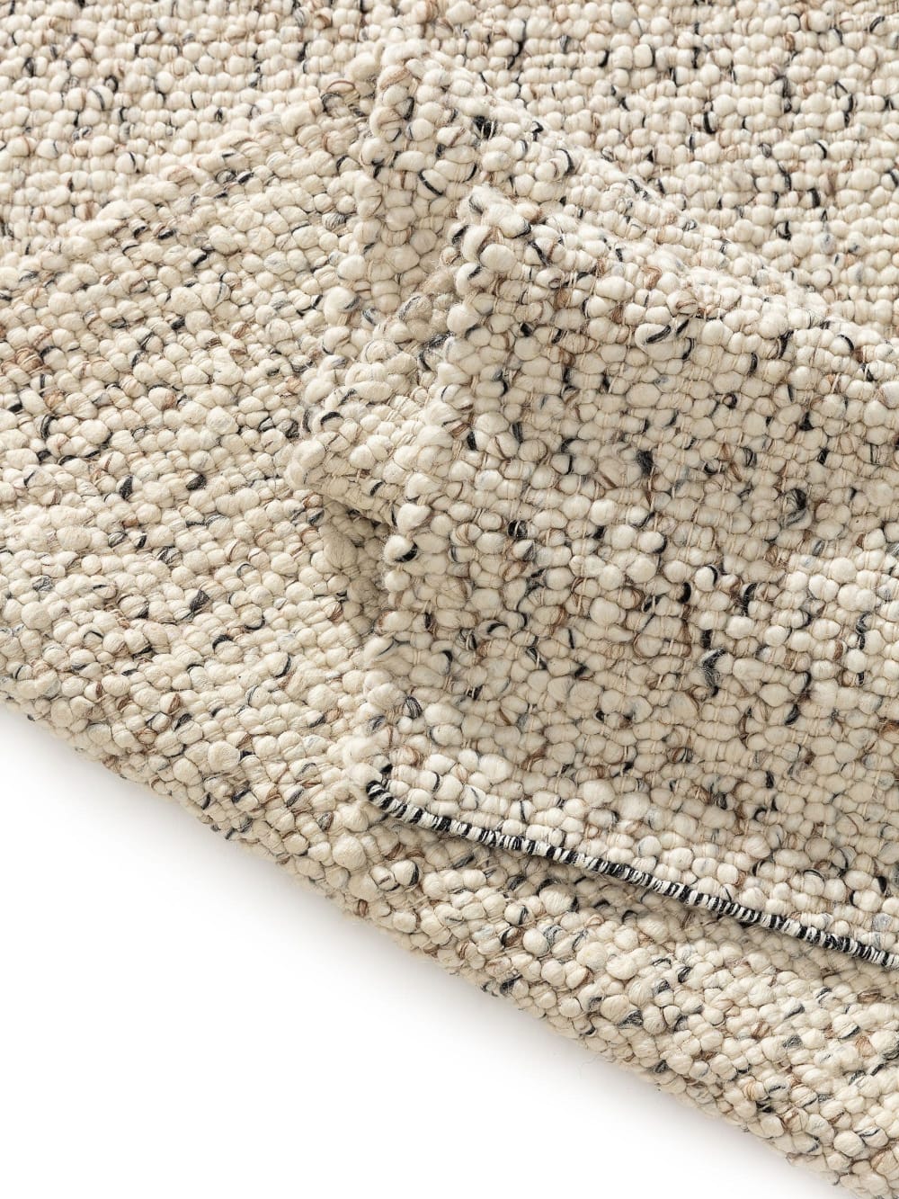 Tapis de laine blanc & noir 120x170 — vue 4