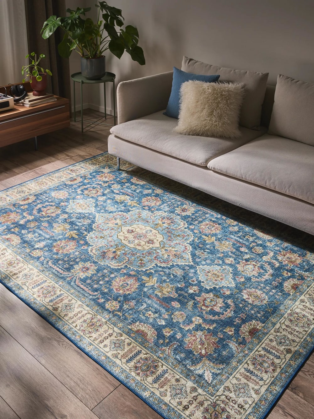 Teppich blau 160x230 - Maisons Du Monde