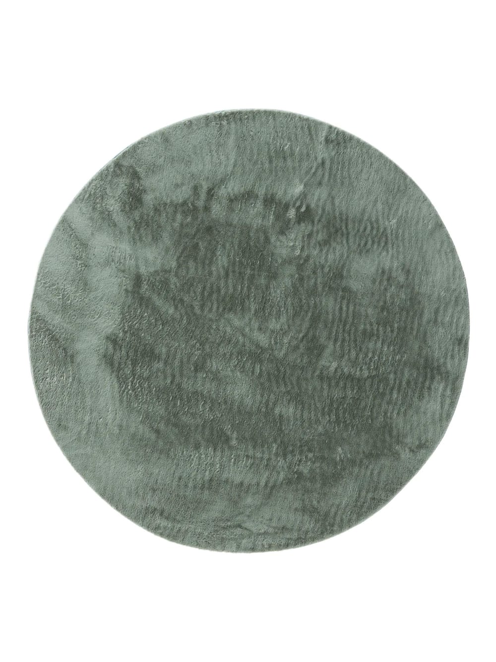 Benuta Fellteppich grün D 160 rund style modern Öko-Tex Zertifikat - Pes - Polyester