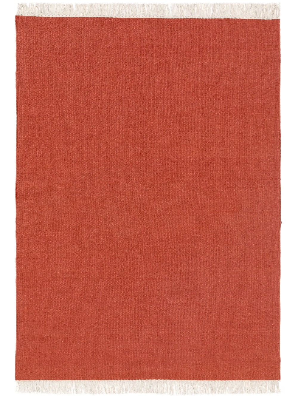 Tapis de laine orange