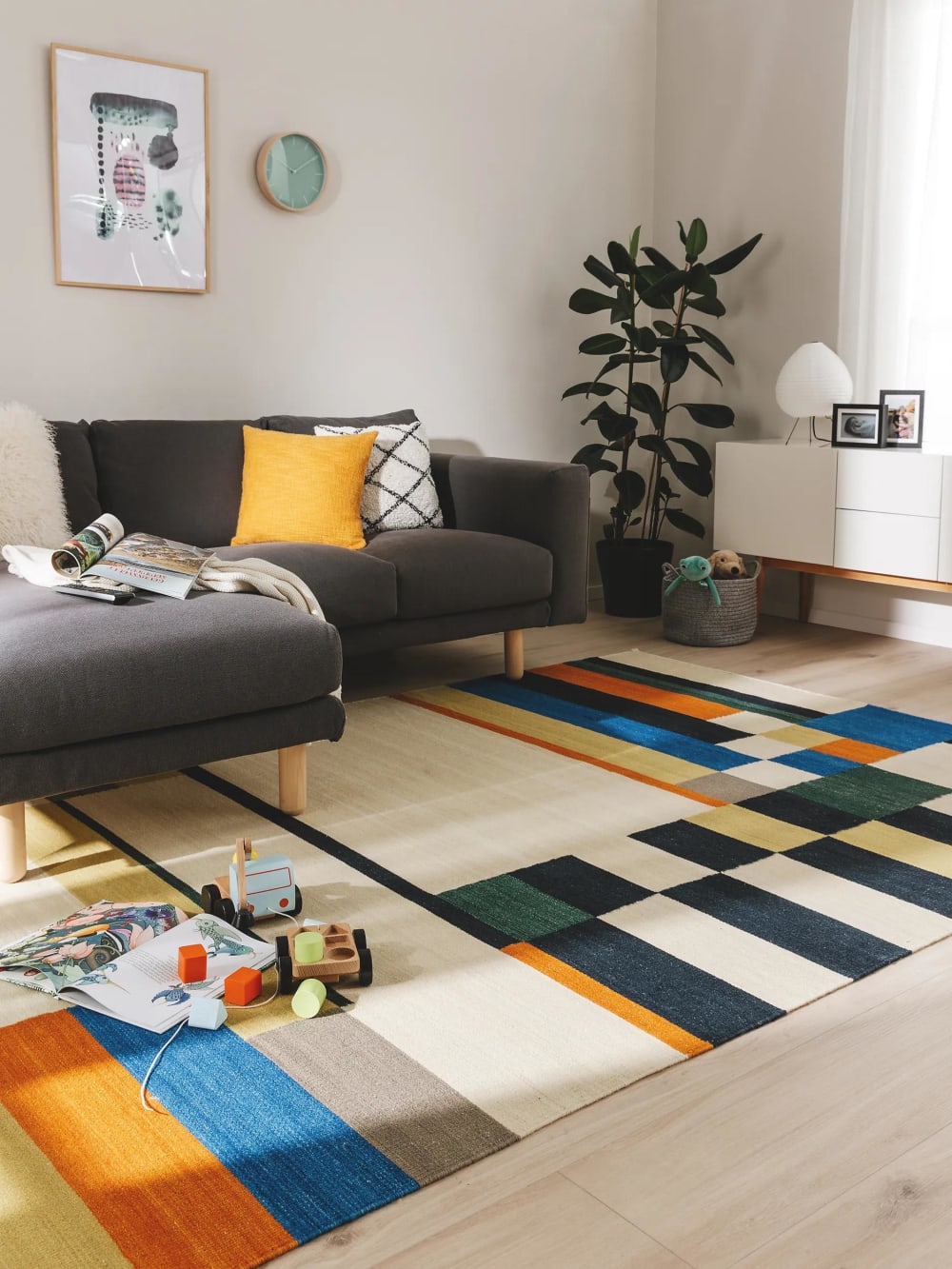 Flachgewebeteppich multicolor 200x300 - Maisons Du Monde