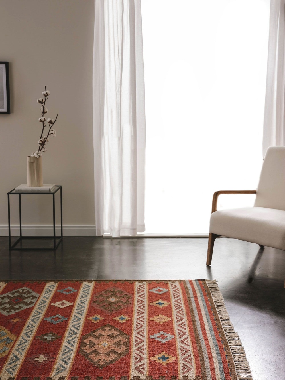 Handgewebter Kelim multicolor/rot 200x300 - Maisons Du Monde