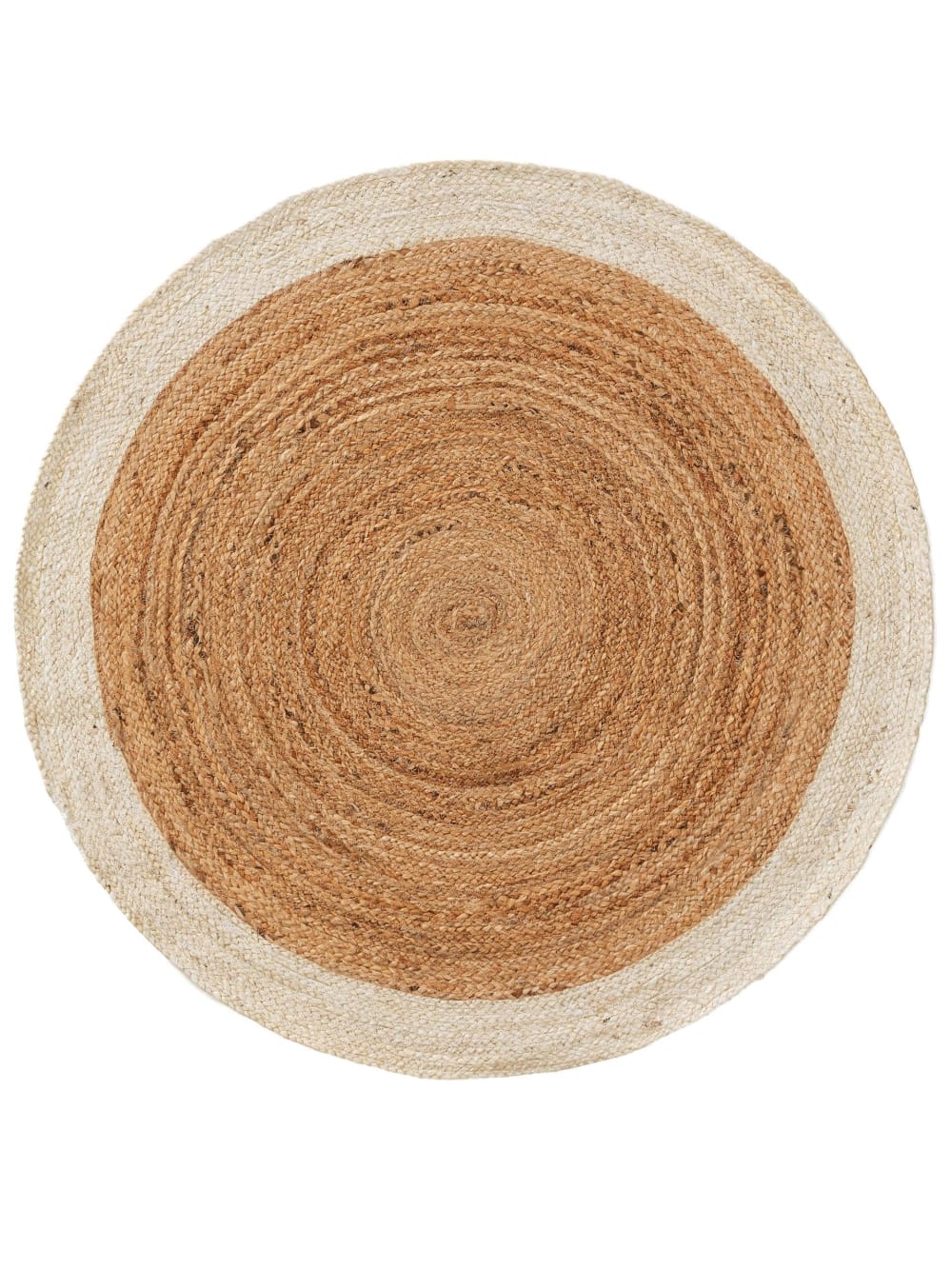 Tapis de jute ivory 115 round