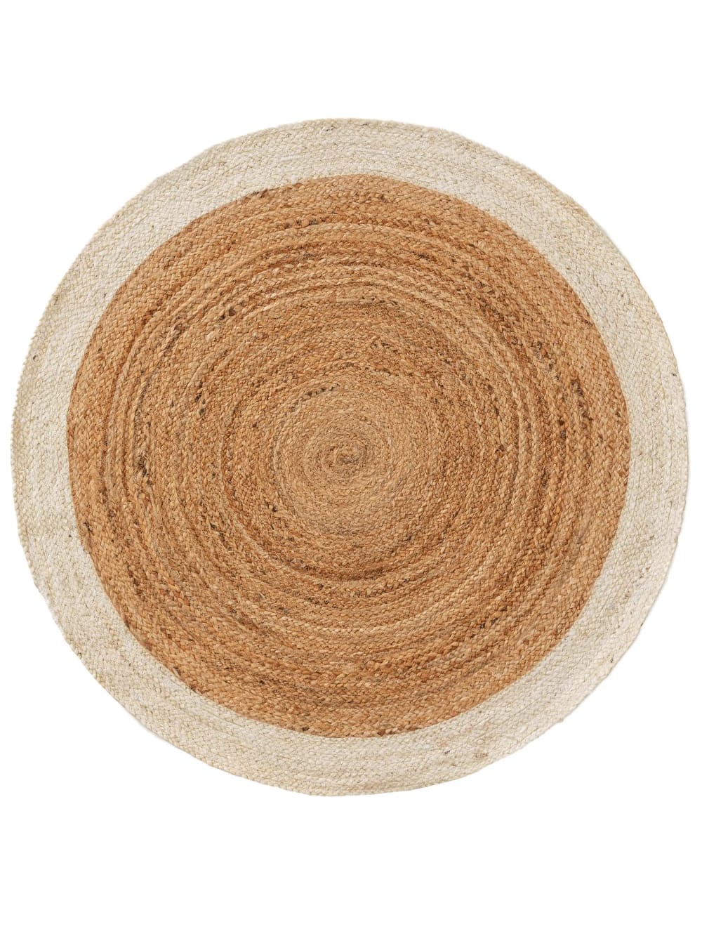 Tapis de jute ivory 115 round